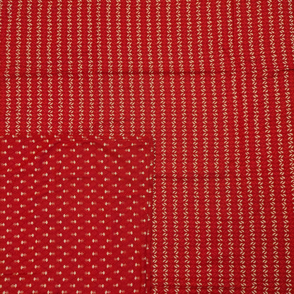 Bright Red Ajrak Dohar