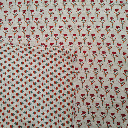 Red Flower Ajrak Dohar