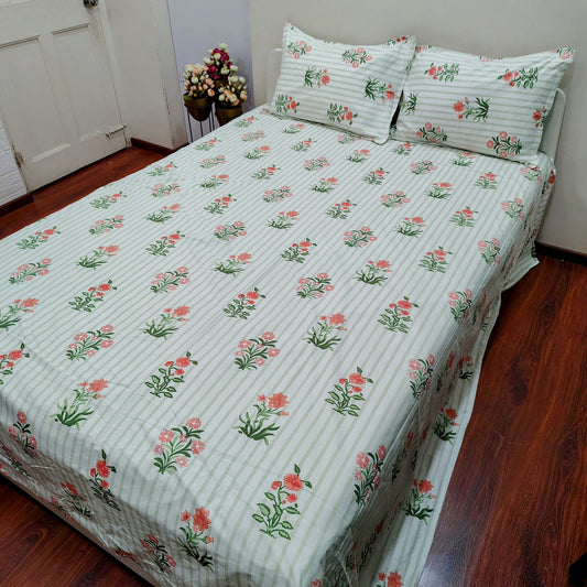 Red Flower Bedsheet