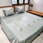 Grey Embroidery Bedsheet