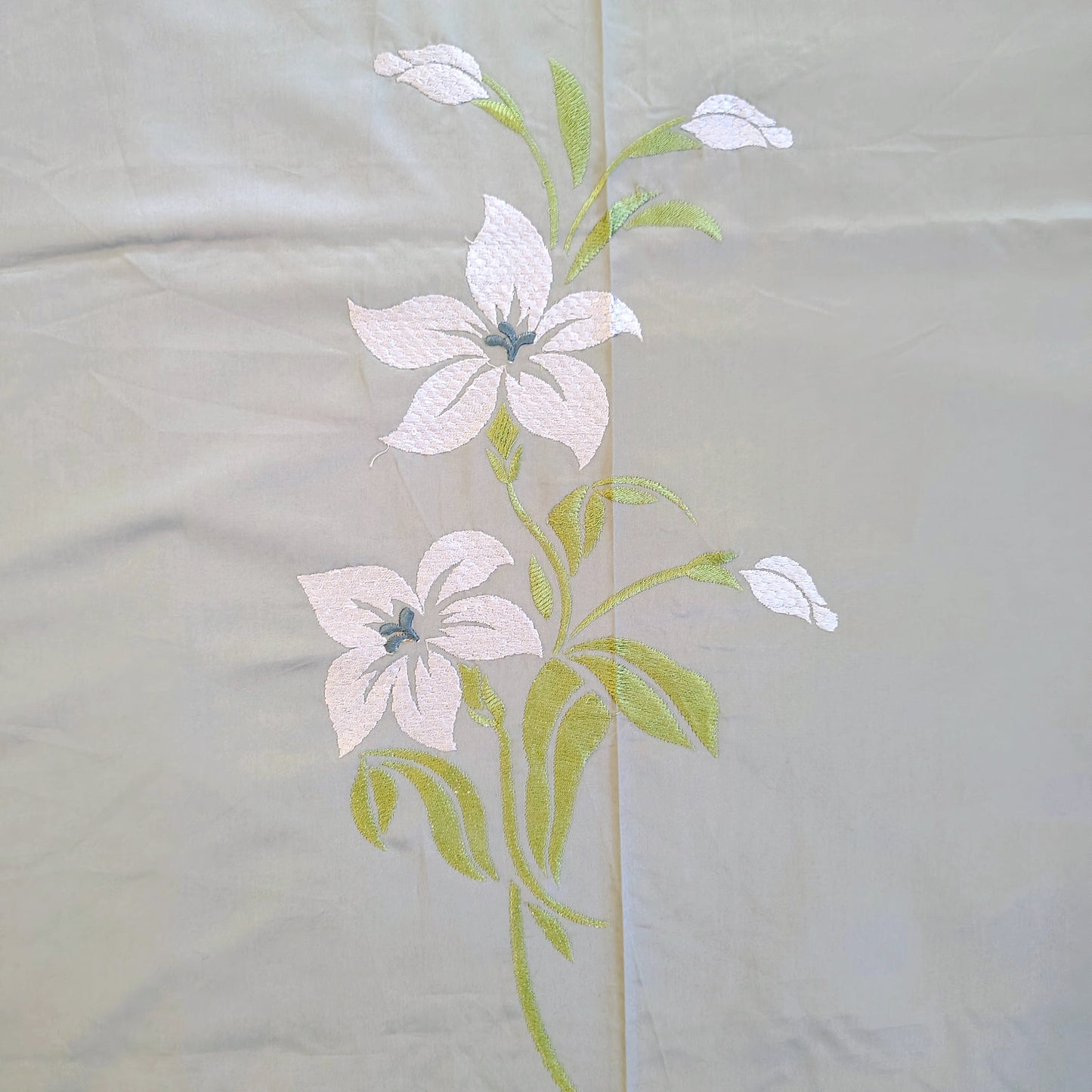 Grey Embroidery Bedsheet