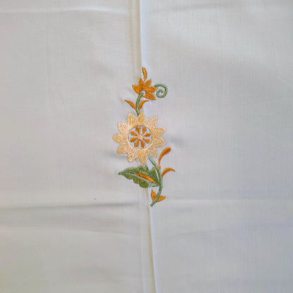 Green Embroidery Bedsheet