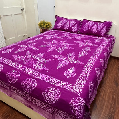 Batik Lavender Bedsheet