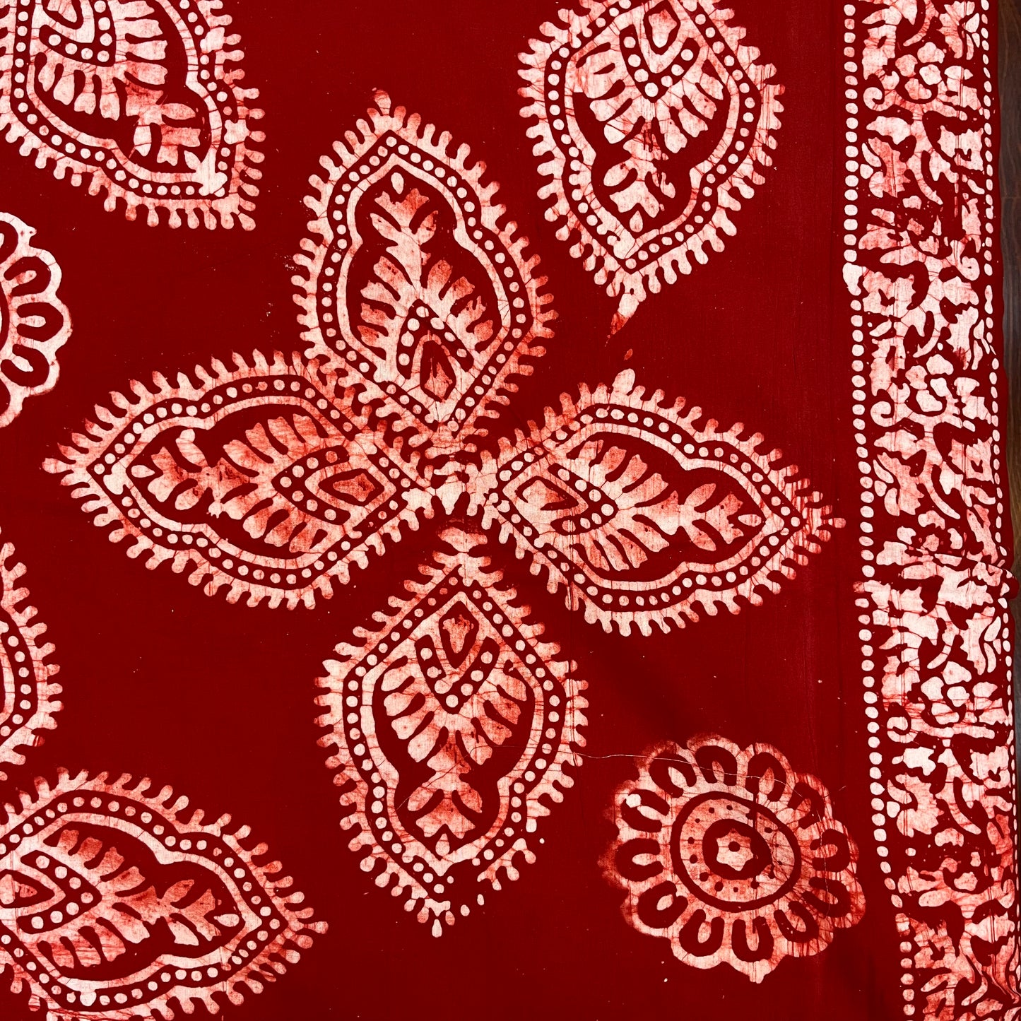Batik Red Bedsheet