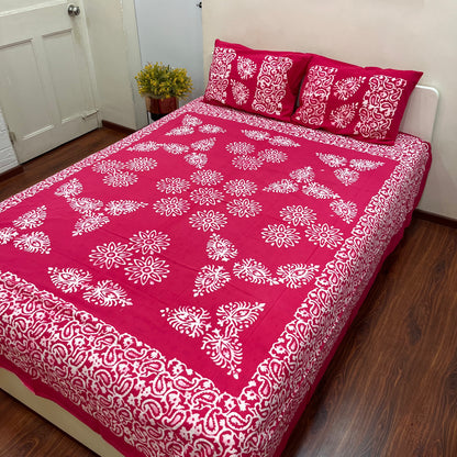 Batik Pink Bedsheet