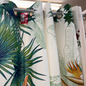 Tropical Leaf Cotton Printed Curtains