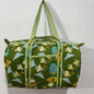 Green Geometric Weekender Bag