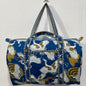 Blue Animal Print Weekender Bag