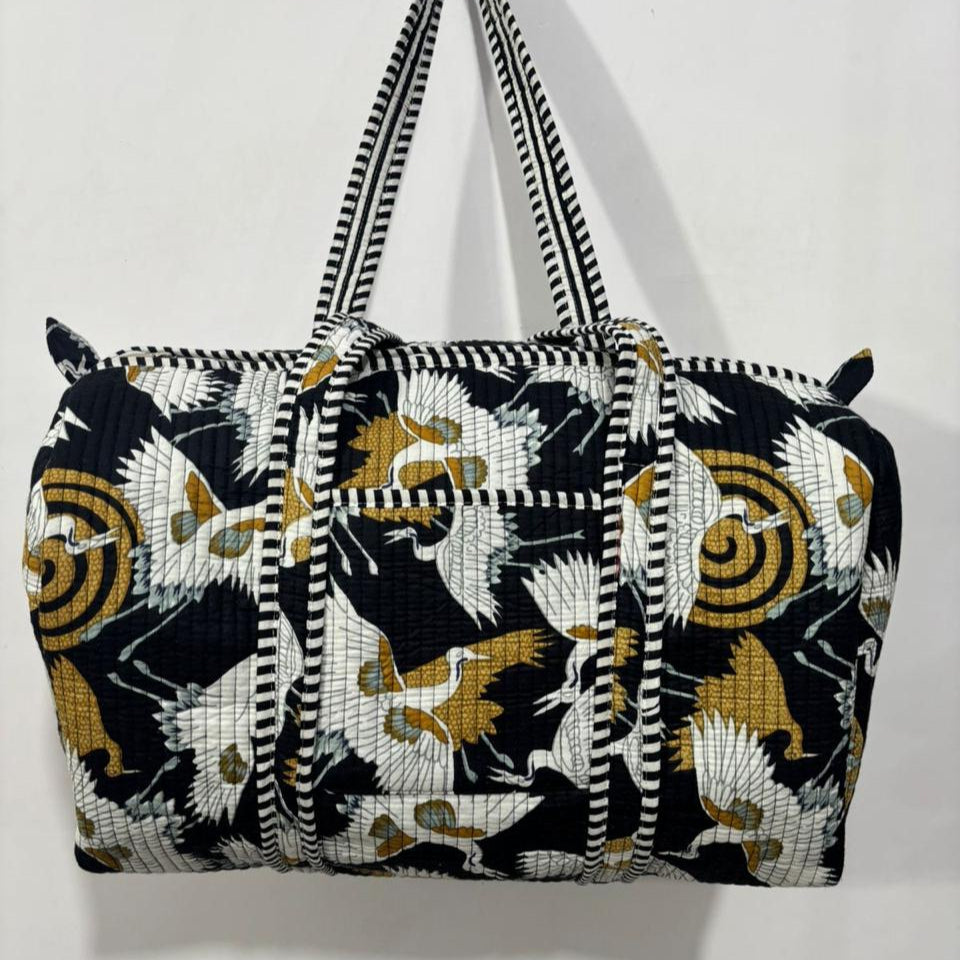 Black & Yellow Weekender Bag