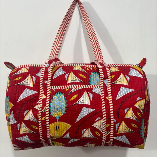 Red Weekender Bag