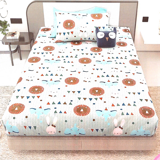 Printed Cartoon Bedsheet