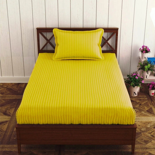 Bold and Simple Yellow Color Bedsheet