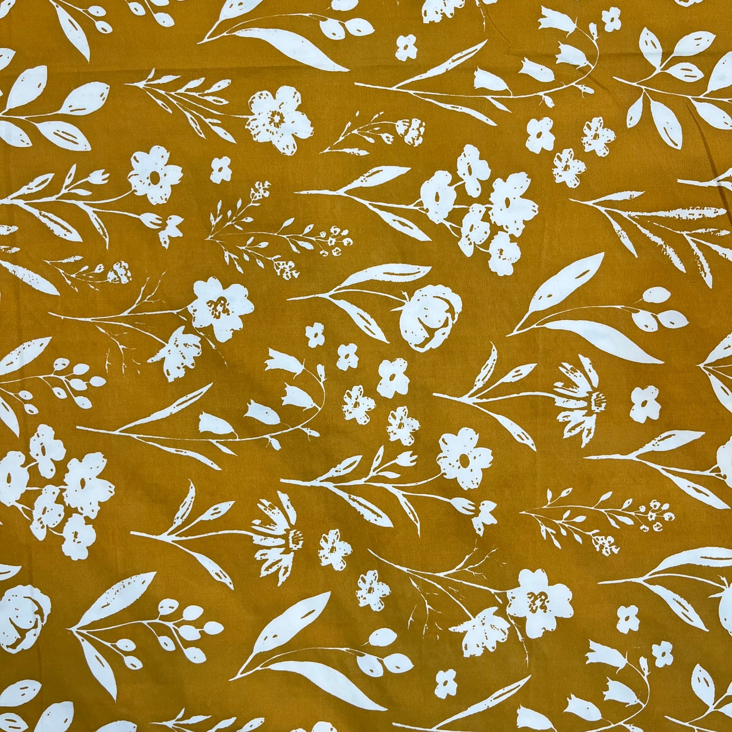 Yellow Floral Print Bedsheet