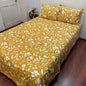 Yellow Floral Print Bedsheet