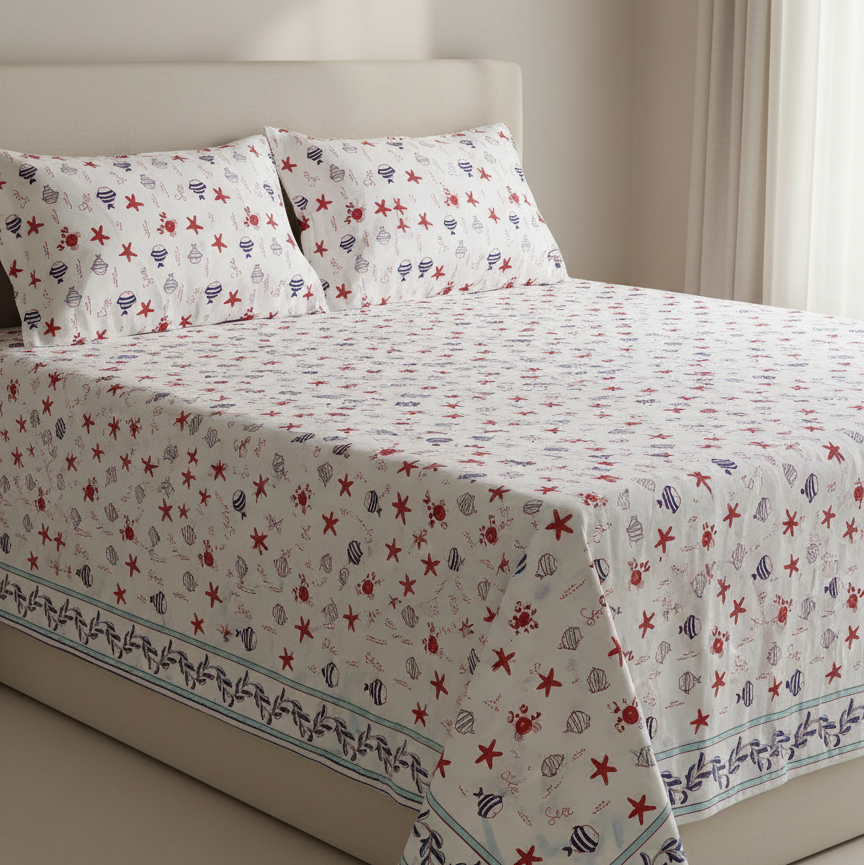 Star Fish Bedsheet