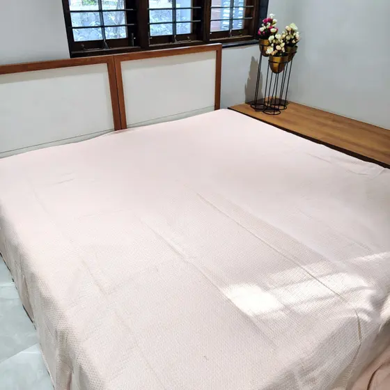 Baby Pink Boho Bedcover