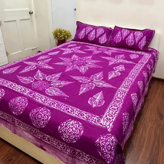 Batik Lavender Bedsheet