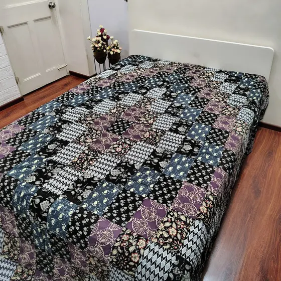 Black Patchwork Dohar