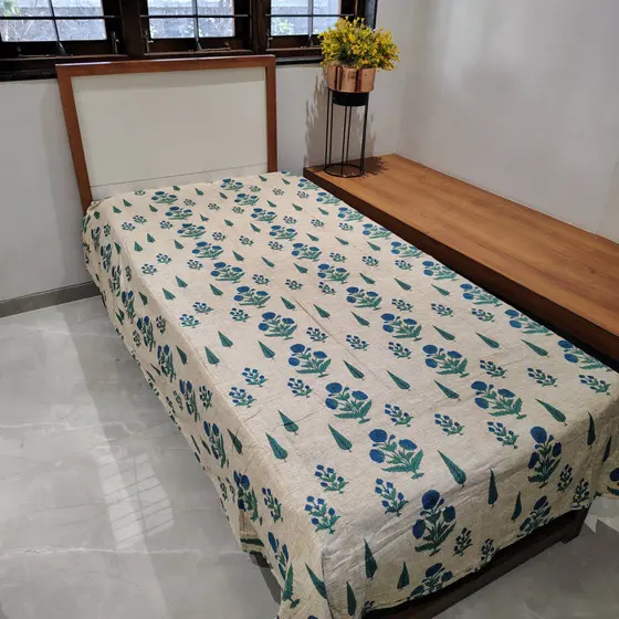 Pine Blue Ajrak Dohar