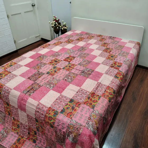 Pink Patchwork Dohar