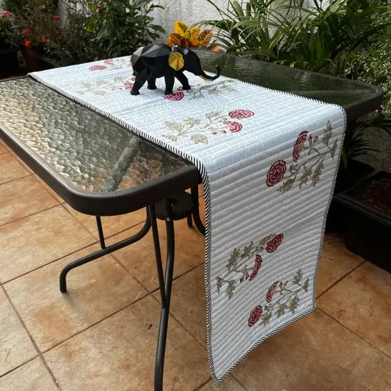 Quilted Cotton Table Runner 1